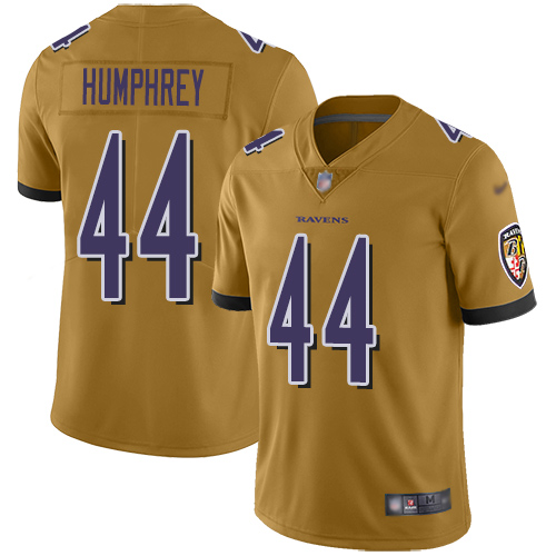 Baltimore Ravens Limited Gold Men Marlon Humphrey Jersey NFL Football #44 Inverted Legend->baltimore ravens->NFL Jersey